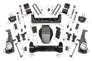 GMC Sierra 2500 HD Suspension Lift Kit - Front + Rear - Rough Country - 5 Inch Lift Kit with Torsion Drop - '20-'25
